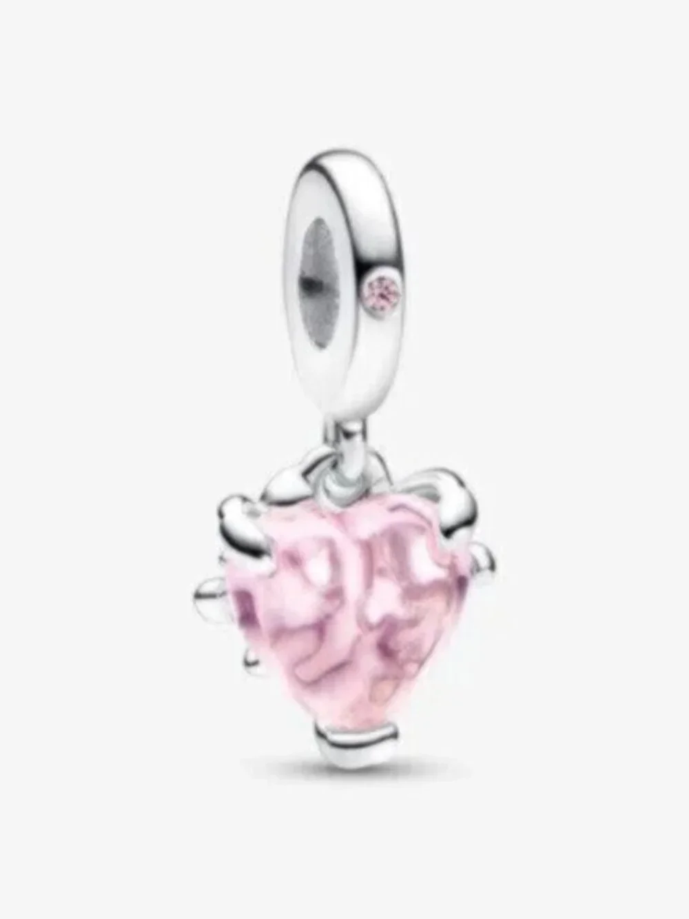 Pandora Pink Heart Dangle Charm